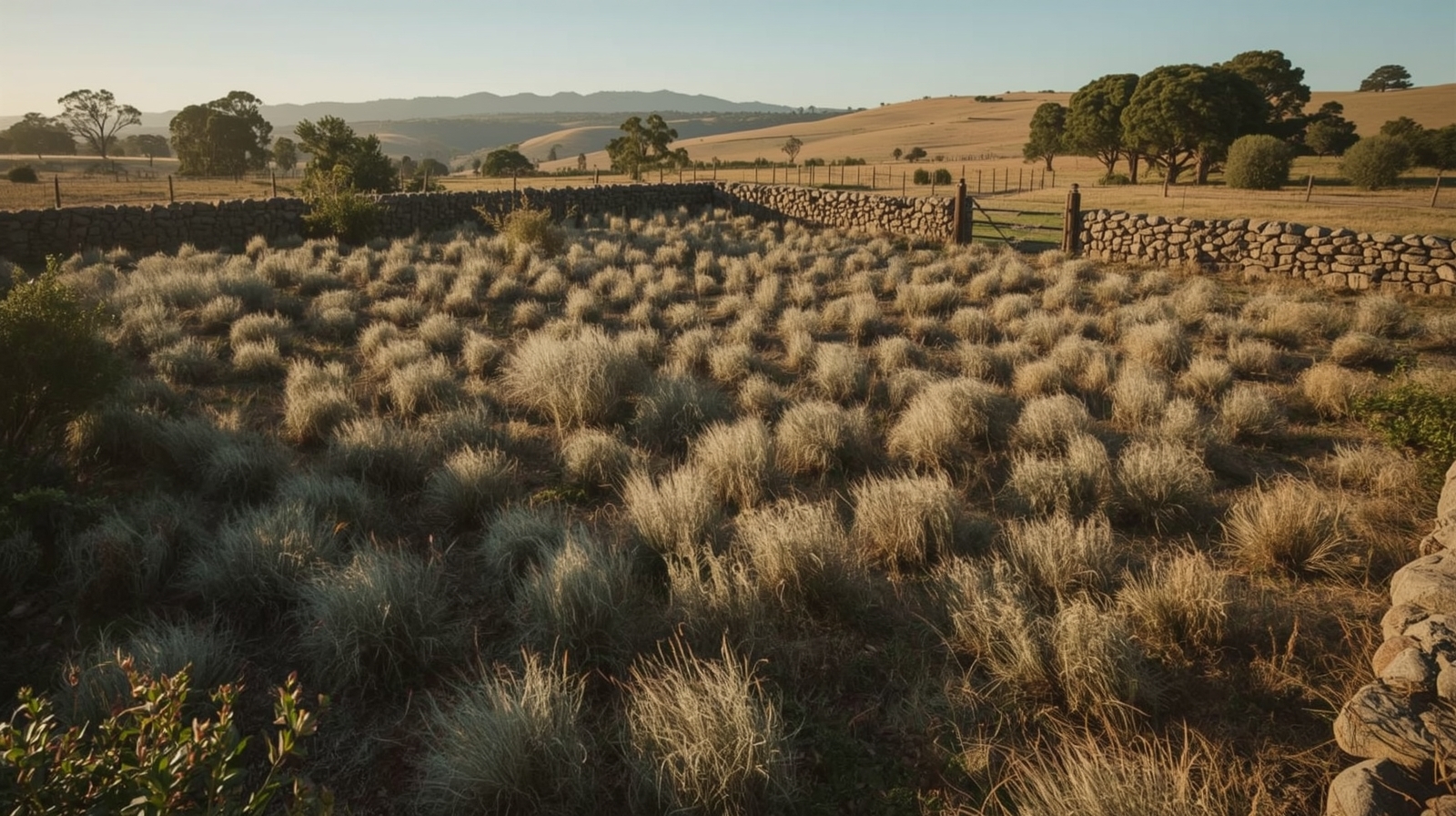 A homestead garden that stops at the right moment.